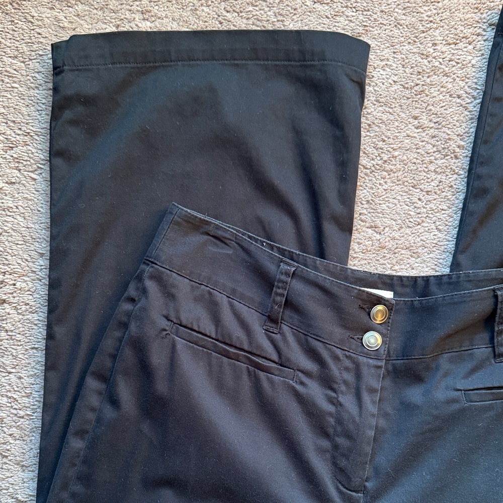 Chico's Women’s Black Wide Leg Trousers. Size 12 - Picture 5 of 6